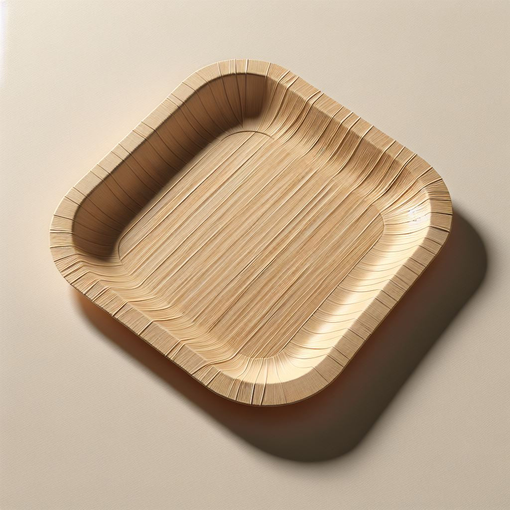 7" Palm Leaf disposable Appetizer Plates