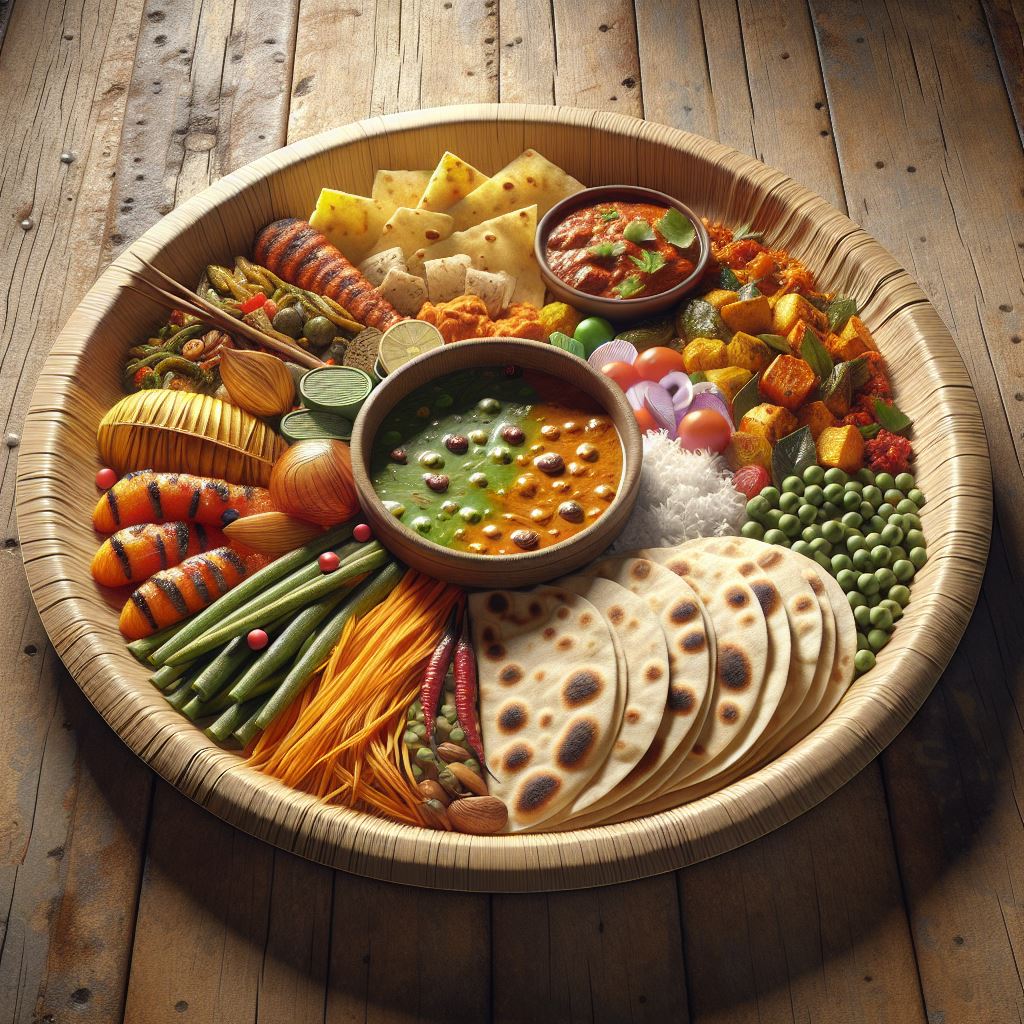 10" Palm Leaf disposable Dinner Plates