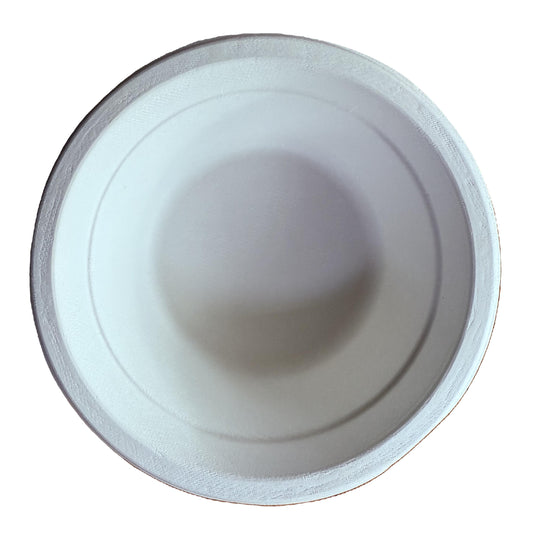 Bagasse (Sugarcane pulp) Round 12 Oz, 8 Oz Disposable compostable Bowls- 100 Pack