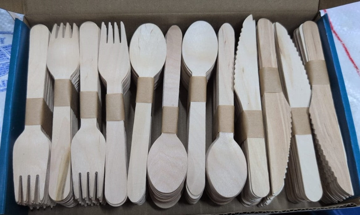 Wooden Cutlery - Spoons, Forks & Knifes